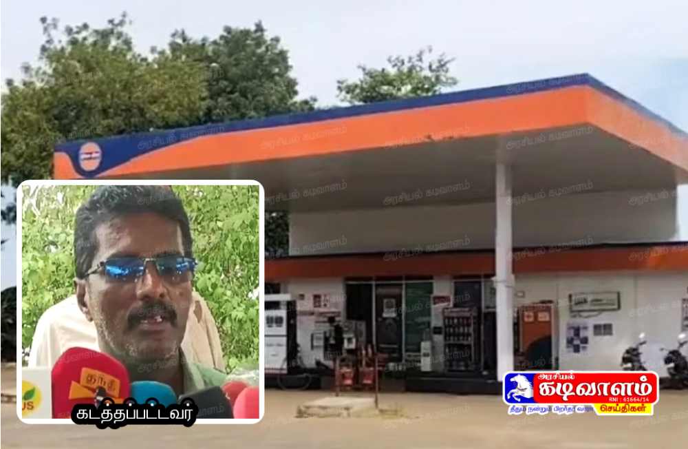 கோவில்பட்டியில் துப்பாக்கி முனையில் பெட்ரோல் பங்க் உரிமையாளர் கடத்தல் - இருவர் கைது - பாஜக கொடியுடன் இன்னோவா கார் பறிமுதல் 